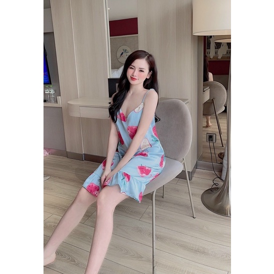 VÁY NGỦ  Vải Lụa Lạnh Thiết Kế Dễ Thương Cho Nữ | BigBuy360 - bigbuy360.vn
