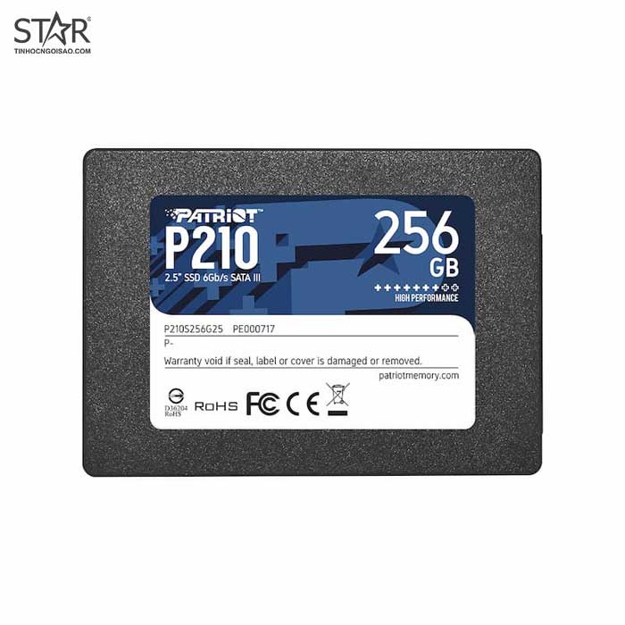 Ổ cứng SSD 256G Patriot P210GB Sata III 6Gb/s (P210S256G25)