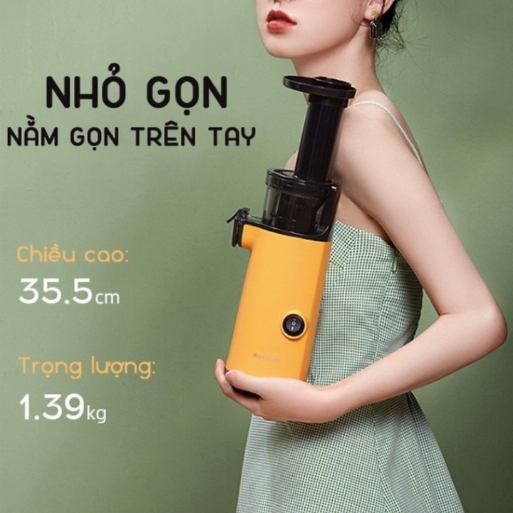 Máy ép trái cây tốc độ chậm cầm tay Mokkom MK-SJ001 130W - Điện áp: 220V/50Hz