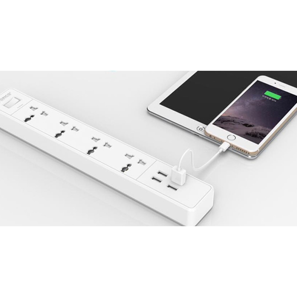 Ổ Cắm Điện Tích Hợp Sạc USB 2.4A Orico