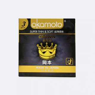 Bao cao su okamoto crown hộp 3 cái
