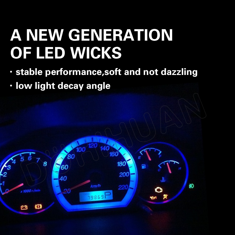 DOHIHUAN Bóng Đèn LED T3 T4.2 T4.7 Cảnh Báo Tín Hiệu Hình Hạt Đậu Phộng Chất Lượng Cao Cho Xe Hơi