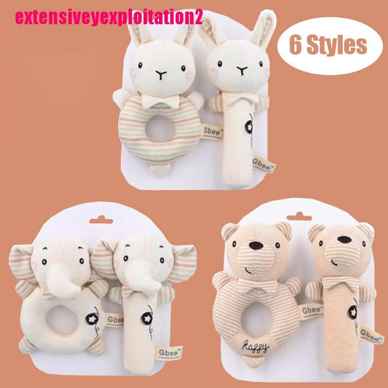Đồ Chơi Lục Lạc Cầm Tay Hình Thú Hoạt Hình Nhồi Bông Mềm Dễ Thương Giáo Dục Cho Bé
