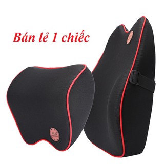 Gối Tựa cổ, Gối Tựa lưng [GIÁ LẺ 1 CHIẾC] cho xe hơi, ô tô, ghế văn phòng, cao su non hoạt tính 100%