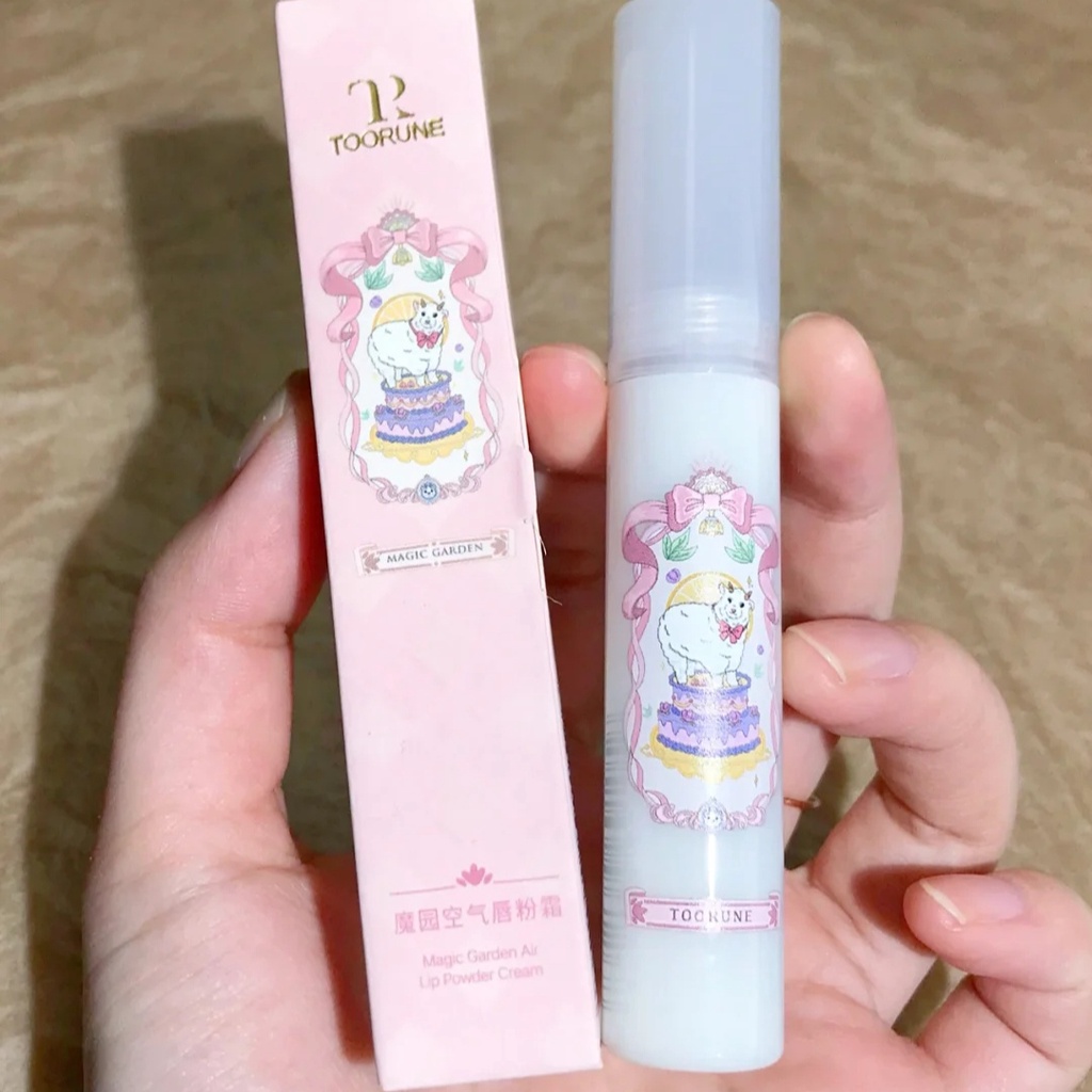 Son kem TOORUNE vỏ trắng mịn lì mềm môi lì Magic Garden Air Lip Powder Cream lâu trôi TRUN08