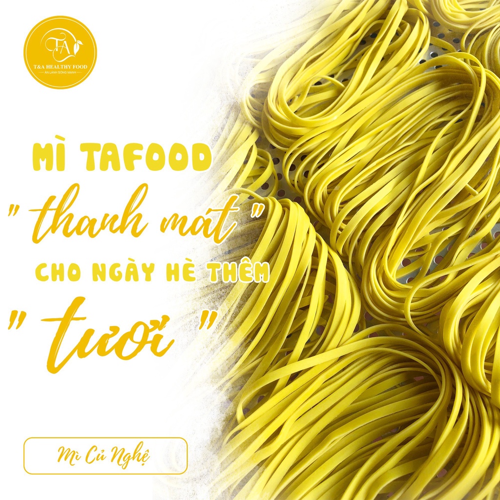 Mì Củ Nghệ Nguyên Chất Ta Food Eat Clean, Thanh Mát, Giảm Cân, Ăn Chay, Bổ Sung Chât Xơ, Tốt Cho Tiêu Hóa 250G