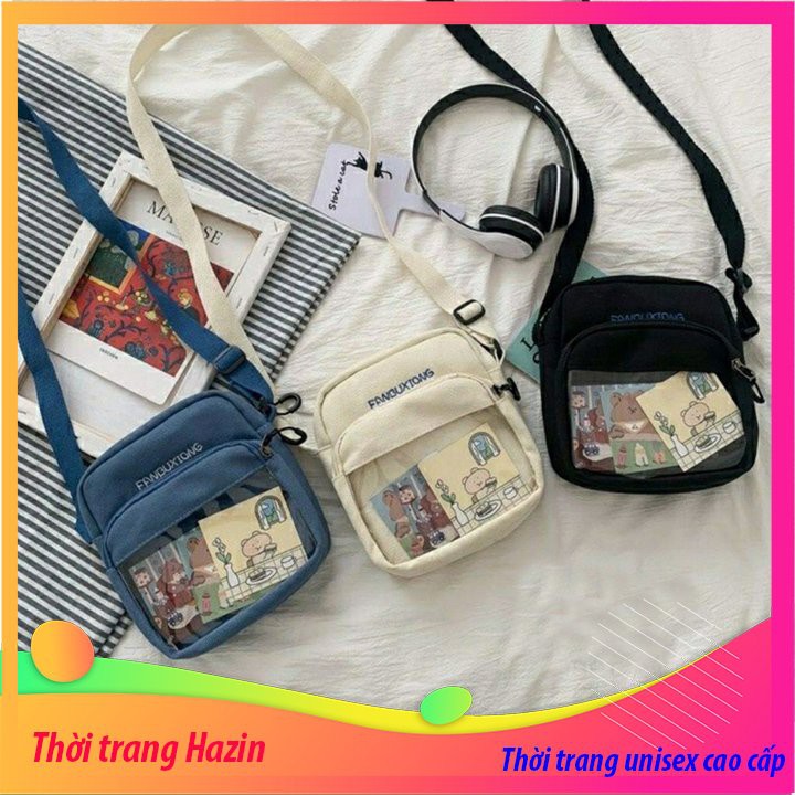 Túi Vải Đeo Chéo Mini Bóng kính Style Hàn Quốc Mẫu Mới Hot Trend 2021 thời trang hazin mã 21