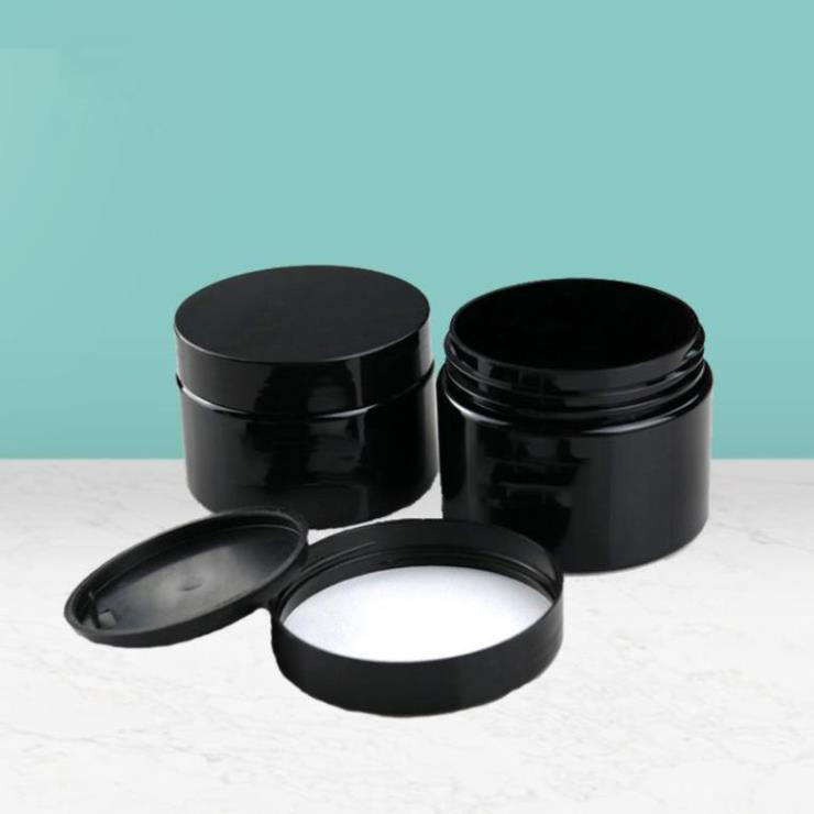 Hủ Đựng Kem ❤ Hũ nhựa pet Đen 100g chiết mỹ phẩm , phụ kiện du lịch