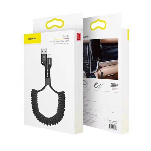 Cáp sạc Iphone Baseus Spring cáp sạc lò xo sạc và truyền dữ liệu nhanh iphone/ipad 2A dài 1m - Chính Hãng