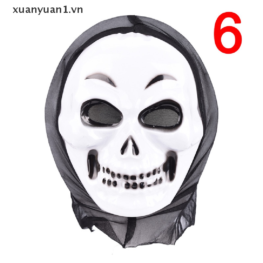 Mặt Nạ Hóa Trang Halloween Hình Ma Kem Đáng Sợ