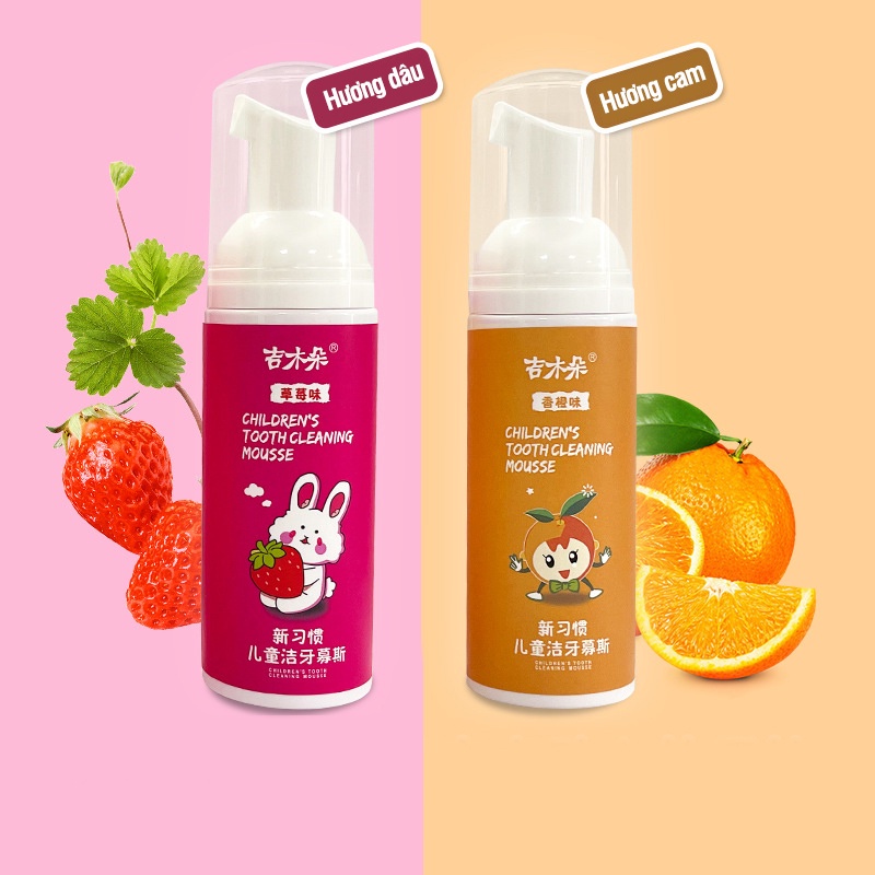 Kem Đánh Răng Tạo Bọt Vị Trái Cây Cho Bé Baimeisi 60ml