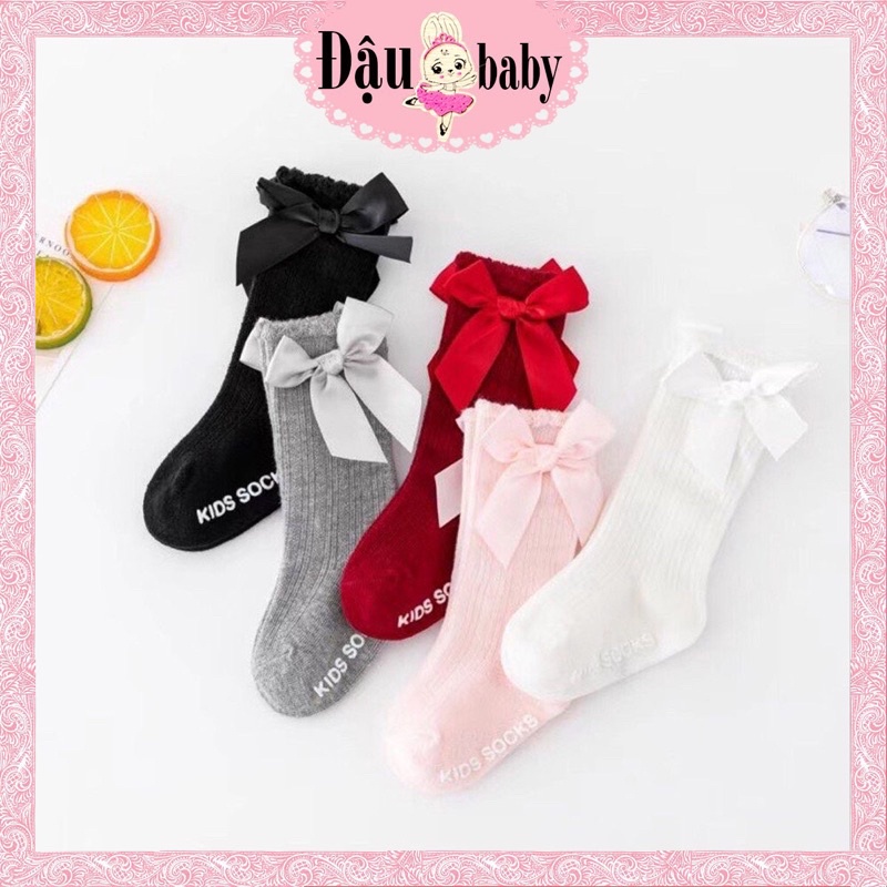 🎀 Tất đùi thắt nơ dễ thương cho bé gái 🎀