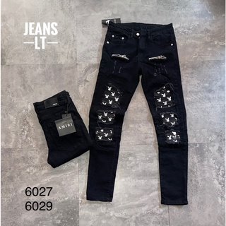  Quần vá da thỏ đen 2 khóa 