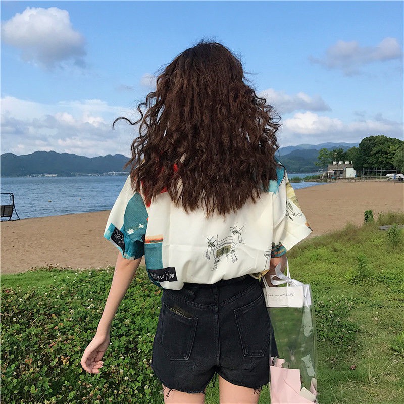 Áo Voan Ngắn Tay Thời Trang Hàn Quốc Cho Nữ 1088