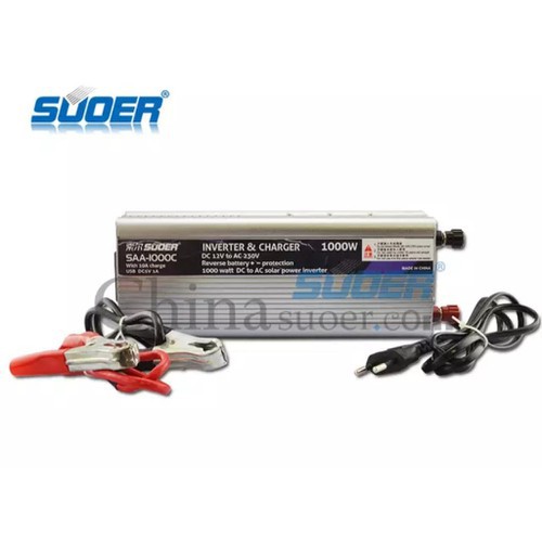 Bộ đổi điện 1000W 12V sang 220V có sạc 10A - SAA 1000C