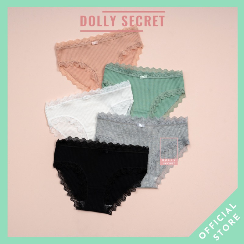 Quần lót nữ len tăm sợi tre cao cấp cạp thấp nâng mông kháng khuẩn sexy nhiều màu QL016 Dolly Secret | BigBuy360 - bigbuy360.vn