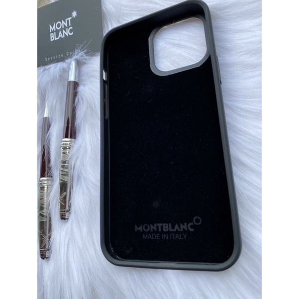 Ốp Montblanc Le Petit da thật ZFold5/4/3/2/Zflip5/4/3/2/Samsung/ip15/14/13/12/11