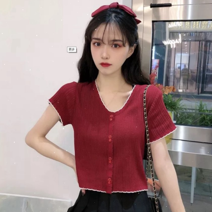 SUXI Áo Sơ Mi Ngắn Tay Dáng Ôm Thời Trang Mùa Hè Cho Nữ