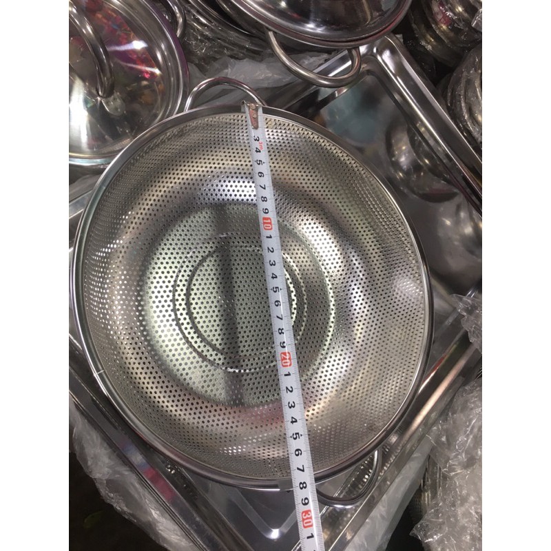 rổ inox có tay cầm