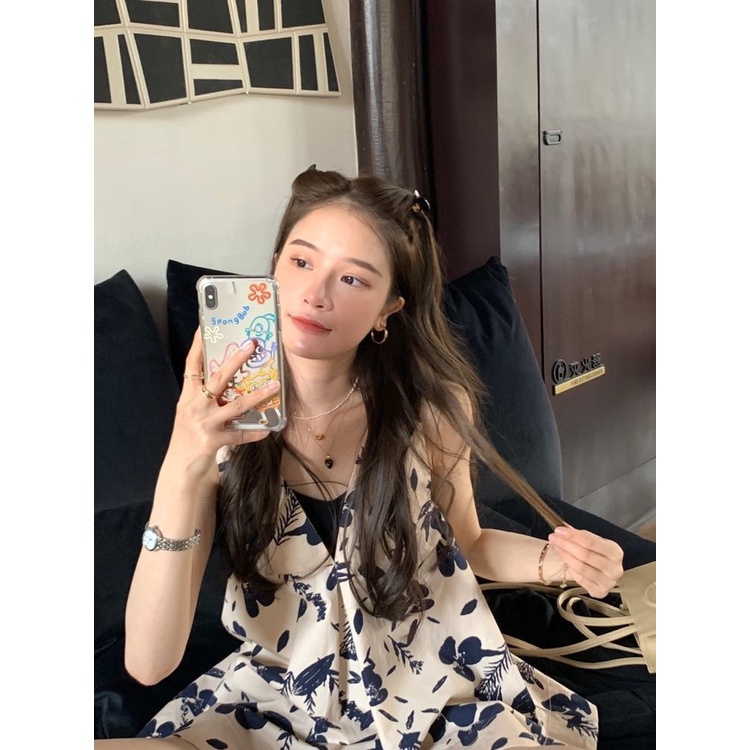 Đầm Không Tay Dáng Rộng Phong Cách Pháp Thời Trang Mùa Hè Cho Nữ