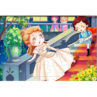 Đồ chơi xếp hình phát triển trí tuệ cho trẻ em, đồ chơi puzzle bằng gỗ, 30 mảnh cho trẻ từ 3-6 tuổi