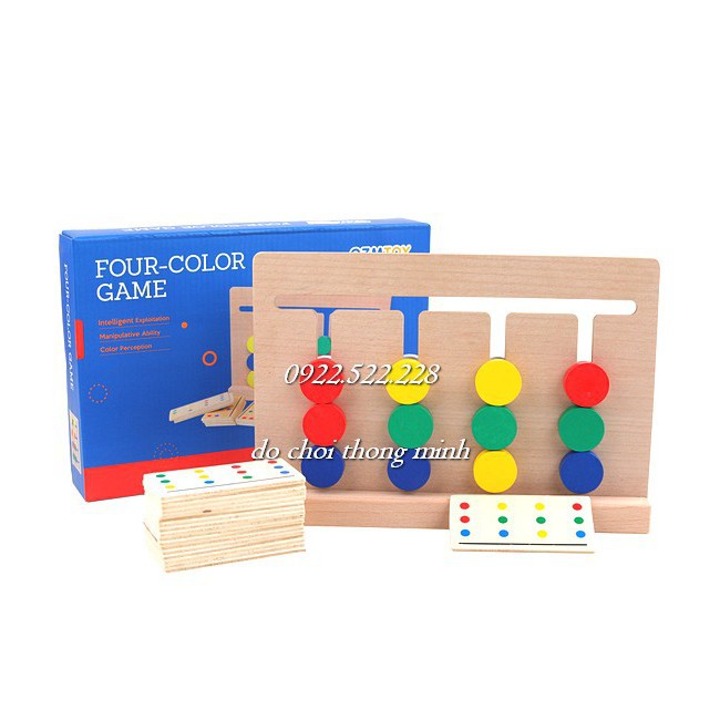 Four color game - Đồ Chơi Rèn Luyện Trí Tuệ Phát Triển Tư Duy Logic - Giáo Cụ Montessori
