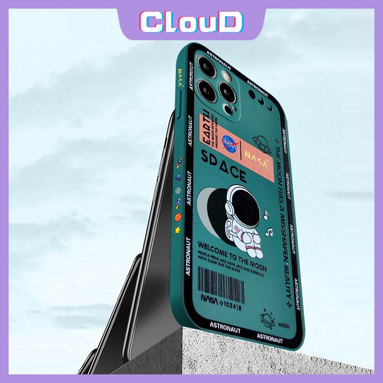 NASA Ốp Điện Thoại Cho Oppo A76 A95 A96 A74 A36 A16 A12 A54 A94 A33 A5S Reno 7 6 4Lite 4F 4 5F A72 A15 A11K A1K A53 A11 A12E A92 F17 F17 F17 F17