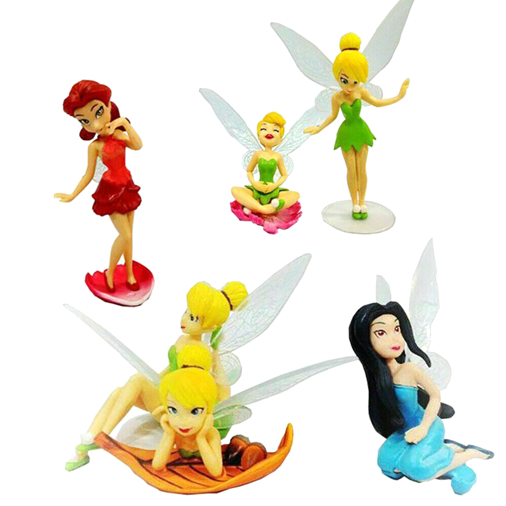 Set 6 Mô Hình Nàng Tiên Hoa Trang Trí Bánh Kem