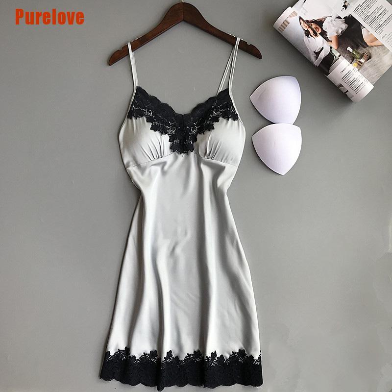 Đầm Ngủ Hai Dây Có Mút Nâng Ngực Quyến Rũ Cho Nữ