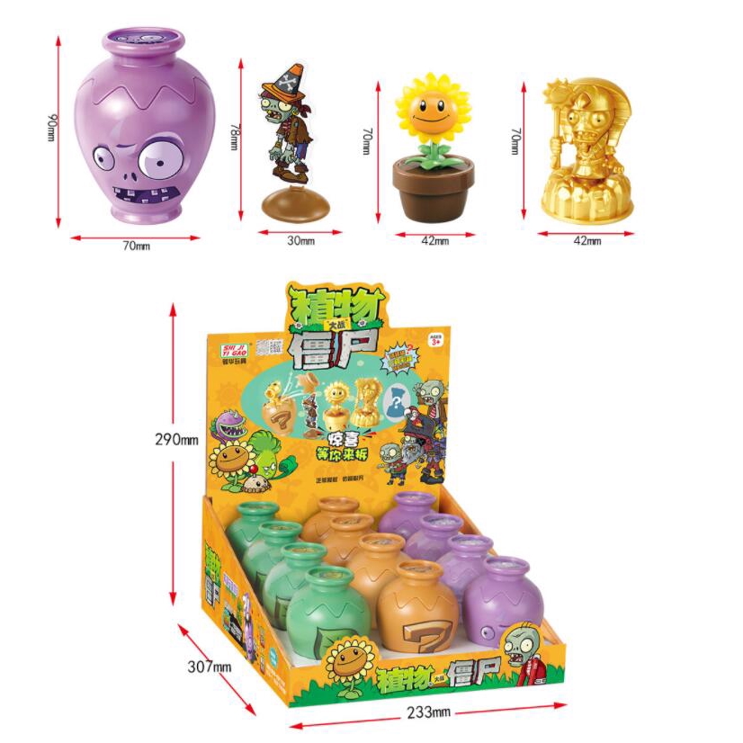 Hộp đồ chơi plants vs zombies vui nhộn
