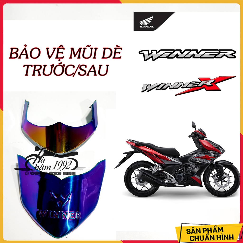 Bộ Ốp Mỏ Dè Cho Winner X 2019 - 2022 Màu Titan - Bảo Vệ Mũi Dè Winner X v2, V3
