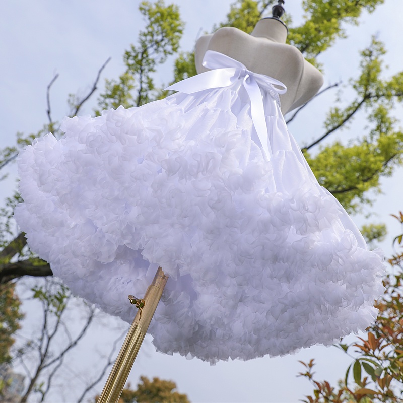 Tùng phồng ren lolita/ Chân váy xòe 55cm SIÊU DÀY