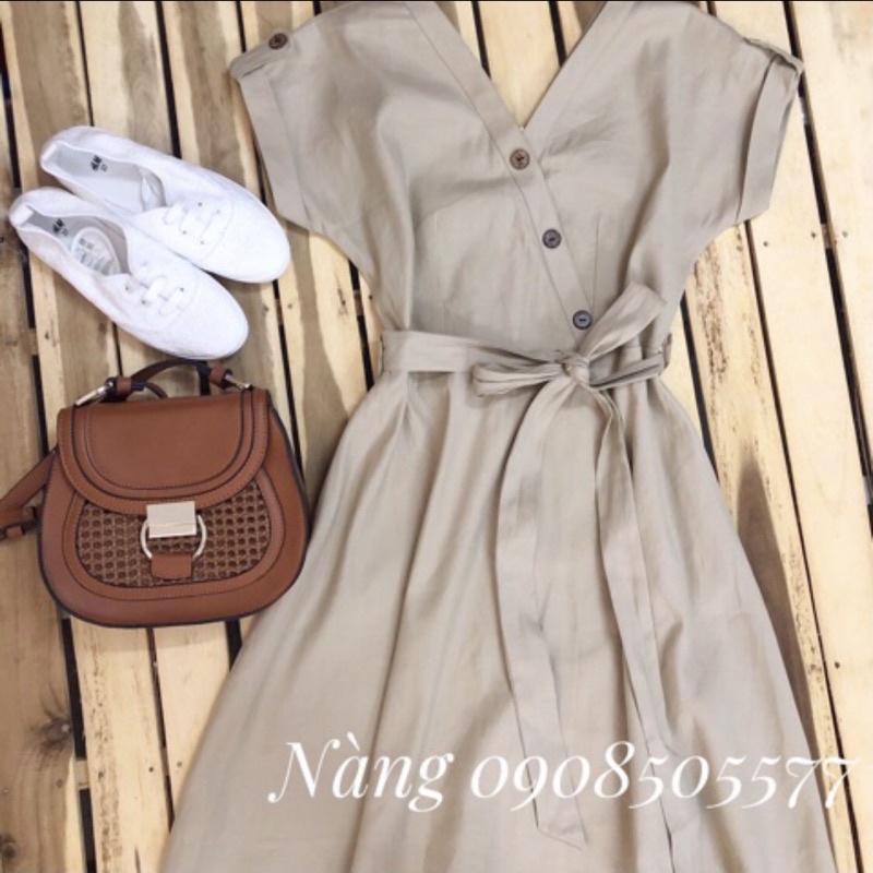 Váy linen - size S thanh lý