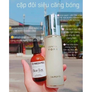 Toner peptit và serum boxtox cặp đôi siêu căng bóng