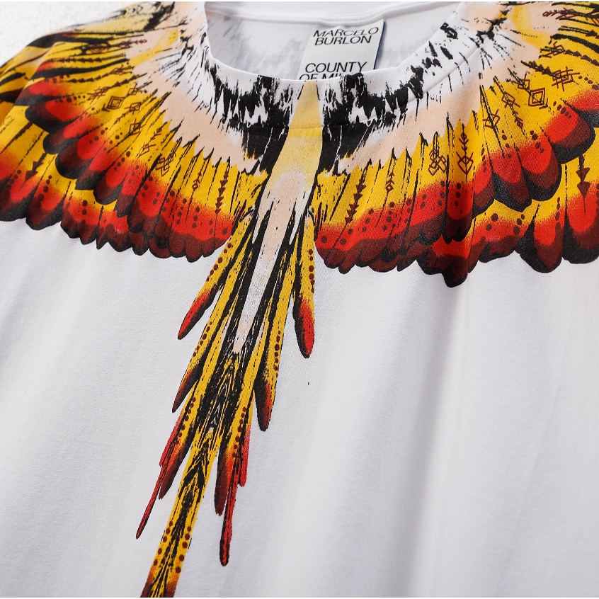 Áo Thun Tay Ngắn In Hình Đôi Cánh Thời Trang