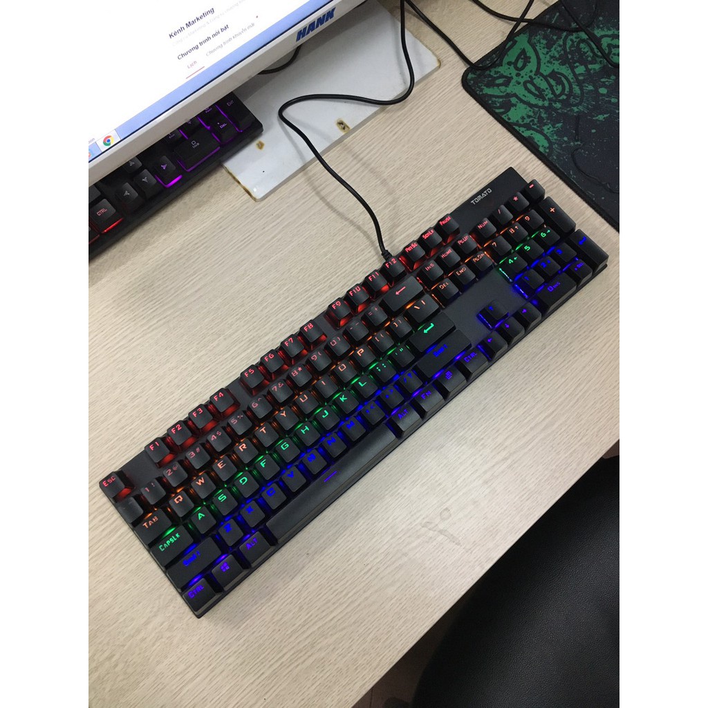 BÀN PHÍM CƠ TOMATO S220 PRO GAMING RGB NEW