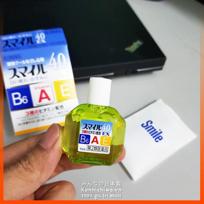 Nước Nhỏ Mắt SMILE 40 Ex / Mild - Bổ sung vitamin A, E, B6