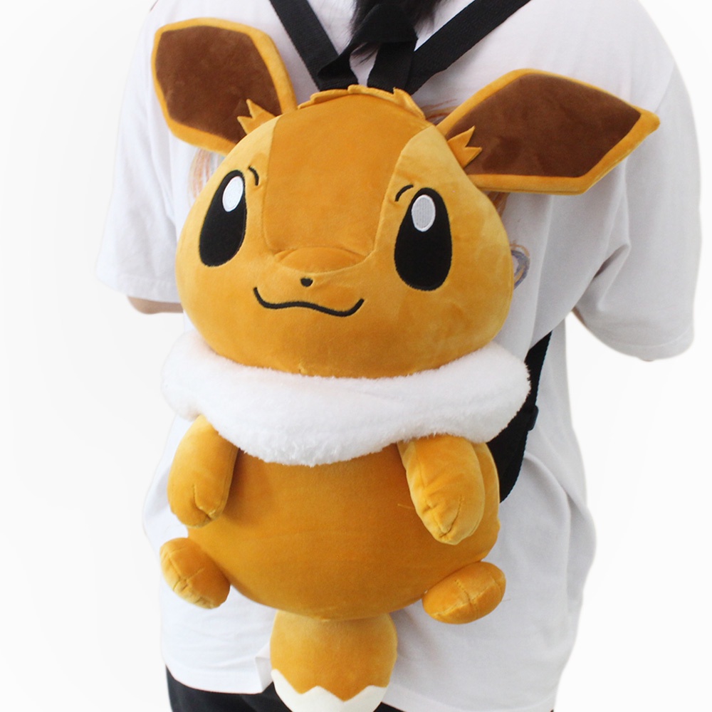 Balo Hình Pokemon Eevee Nhồi Bông Đáng Yêu Đa Năng Cho Bé
