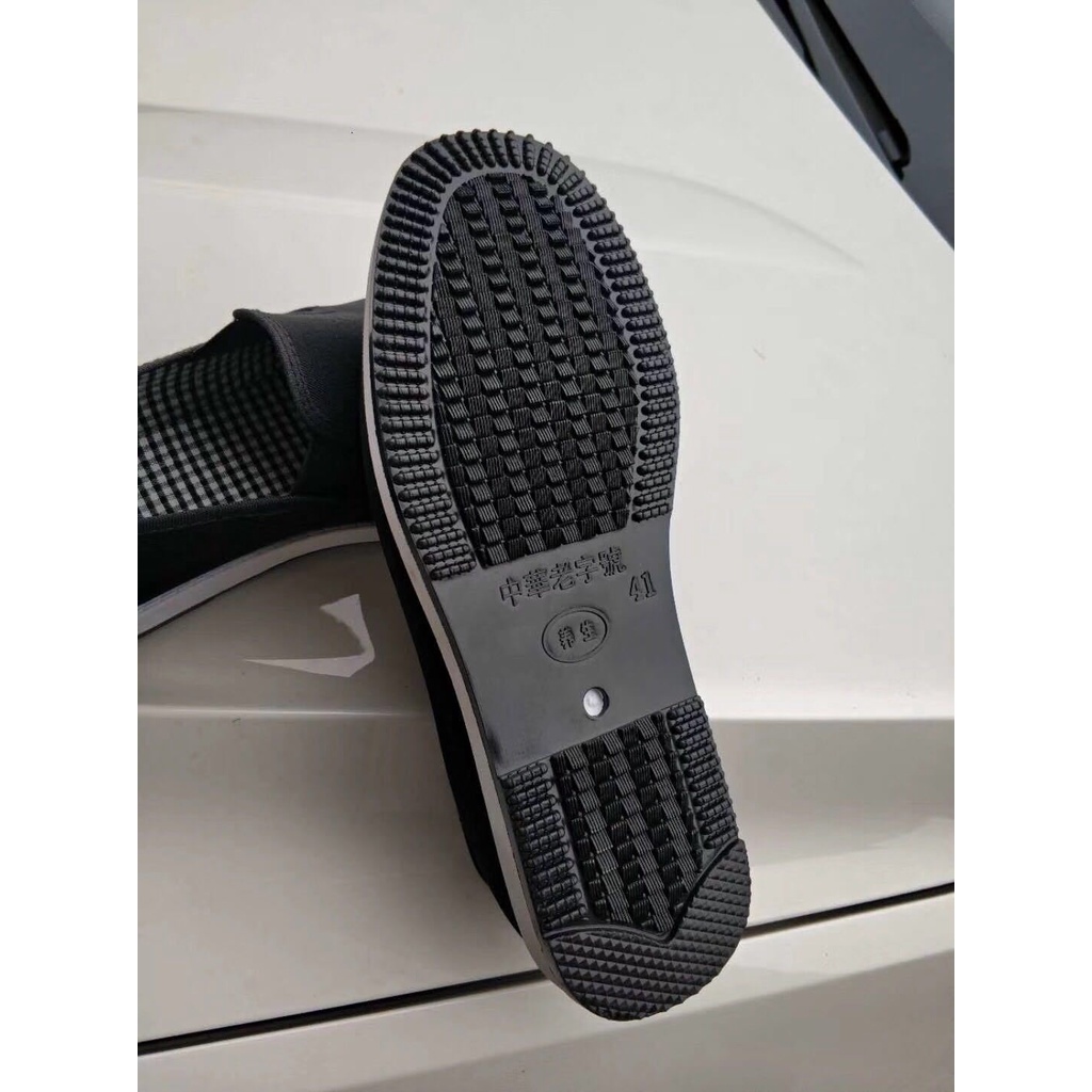 Giày Vải Oxford Màu Đen Mũi Vuông Thời Trang Xuân Thu