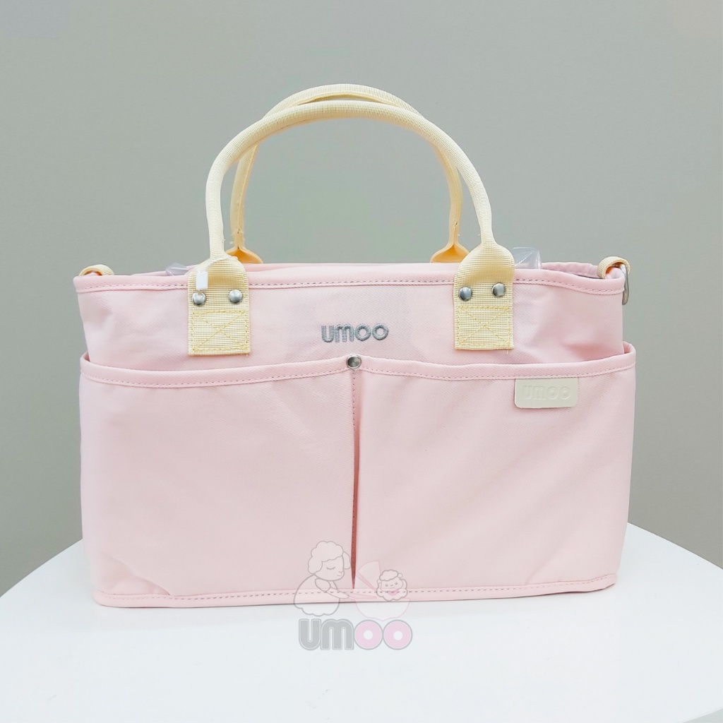 Túi Đựng Bỉm Sữa UMOO Cao Cấp Có Dây Đeo Chéo Đi Kèm, Form Túi Cứng Cáp, Bền Đẹp, Ngăn Chứa Rộng Rãi