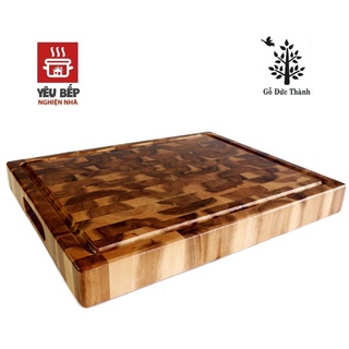 Thớt Gỗ Sớ Lật Hình Chữ Nhật - Gỗ Tràm Thớt Chuyên Dụng Cao Cấp - Gỗ Đức Thành 16051