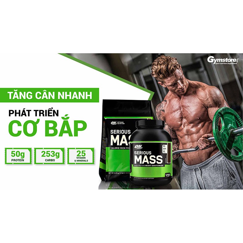 Sữa tăng cân ON Serious Mass 6LBS - 2,7KG | BigBuy360 - bigbuy360.vn
