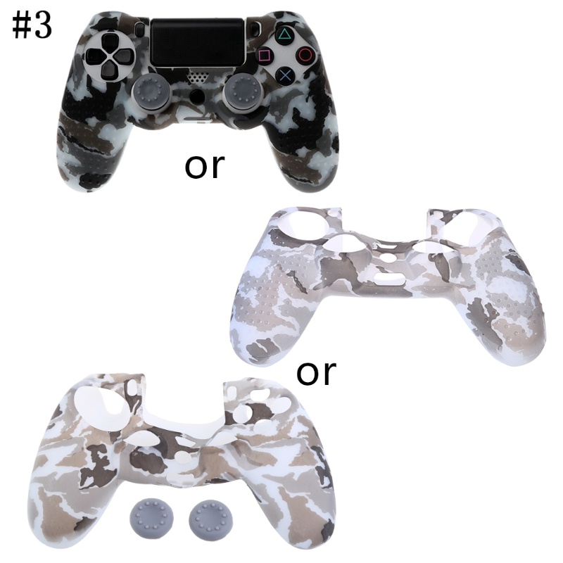 Bộ Vỏ Bọc Silicone Mềm + 2 Nút Bọc Cần Điều Khiển Cho Tay Cầm Chơi Game