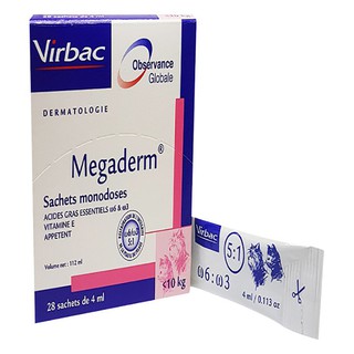 Gói Gel Dinh Dưỡng Virbac Megaderm 4ml Giúp Mượt Lông, Da Và Giảm Ngứa Chó Mèo