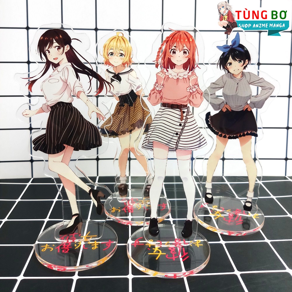 Standee Tượng Mica Anime Kanojo, okarishimasu