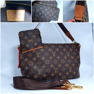 Túi xách lv da thật chuẩn si kèm ví và 2 dây đeo