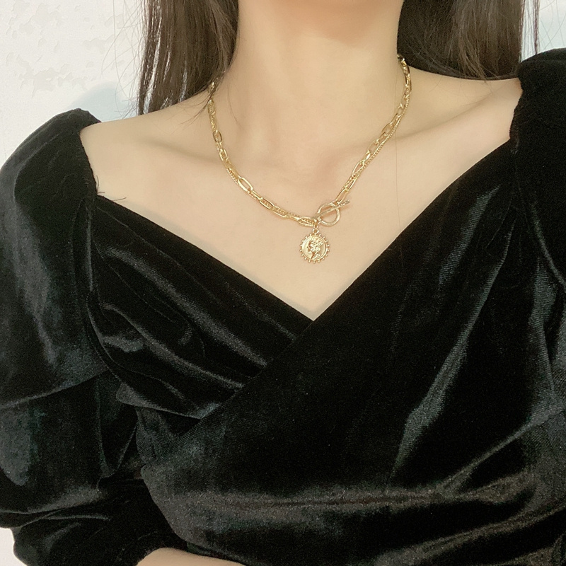 Vòng Cổ Choker Kim Loại Phong Cách Hàn Quốc