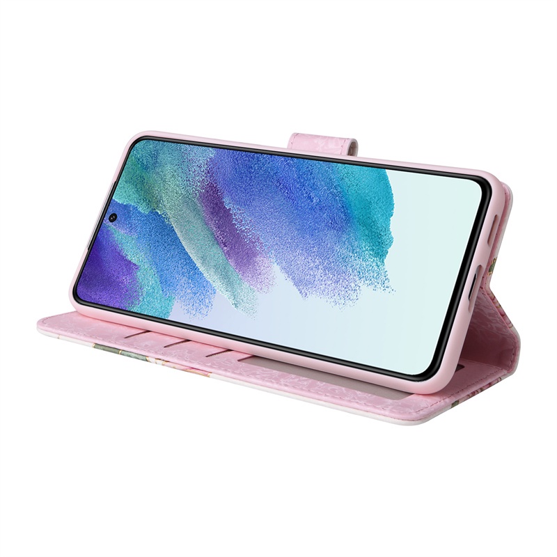 Ốp Điện Thoại Da Pu Mềm Dạng Ví Sang Trọng Cho Samsung Galaxy S22 Plus S21 Plus S22+ S21+ S20 FE 5G S21 FE S22 Ultra S21 Ultra