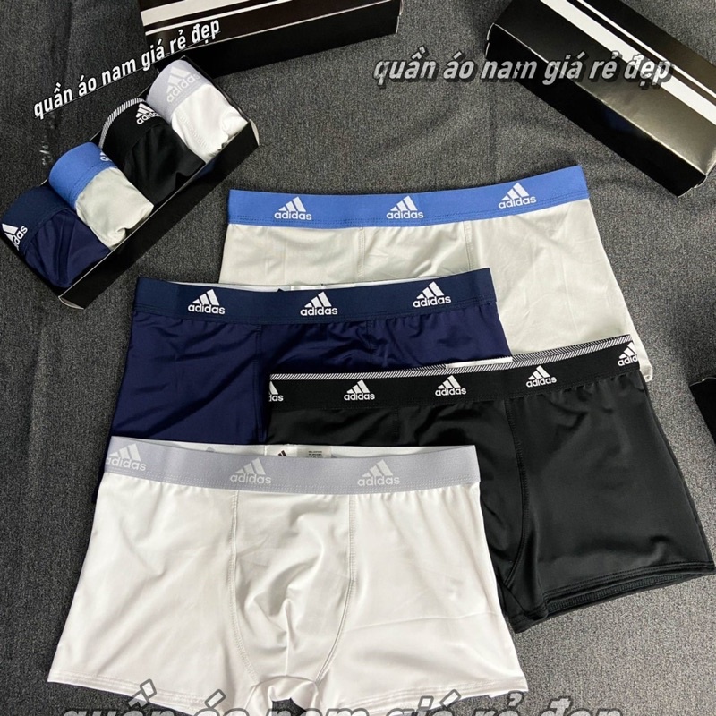 Quần sịp đùi nam,quần lót nam boxer thun lạnh cao cấp adidas vải mềm mịn thoáng khí kháng khuẩn