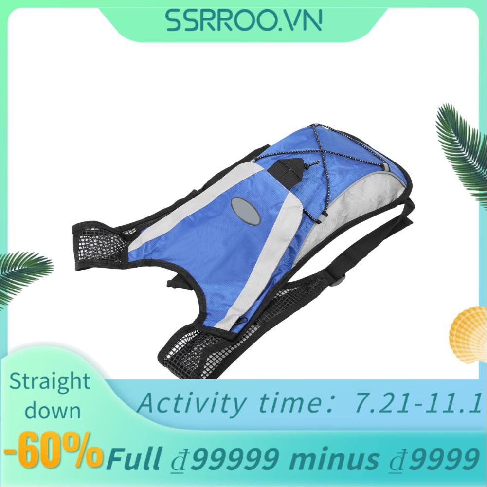 Ssrroo Waterproof Camping Cycling Backpack Portable Sports Bike Hydration Bag 2L Blue